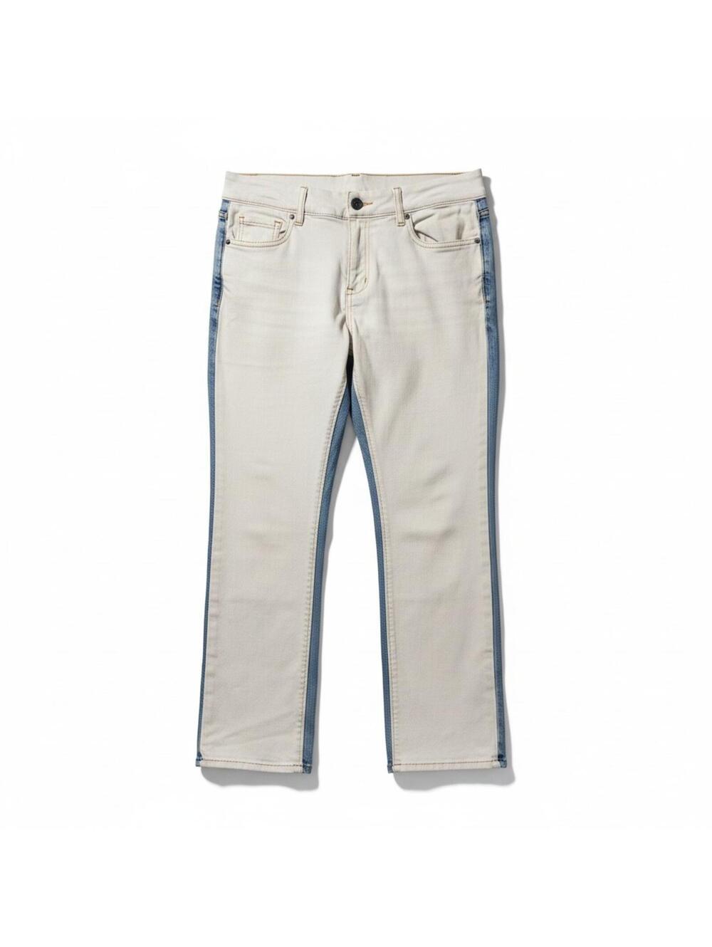FRAME DENIM White Colorblock Le High Straight Leg Jeans Women’s Size 28
